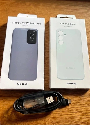 Lot Samsung Galaxy S24+ 2 coques officielles + câble multi-prises, marque: Samsung, état: Neuf avec étiquette, 15,00 €, 16,45 € Protection acheteurs incluse