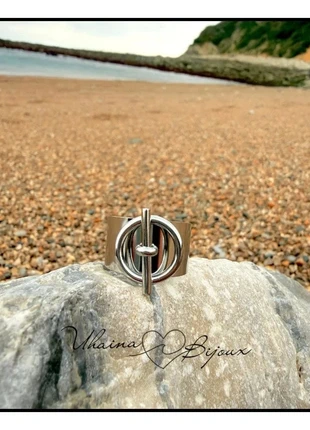 Bague avec fermoir baton en acier inoxydable - Uhaina Bijoux, marke: Uhaina Bijoux, zustand: Neu, mit Etikett, größe: Größenverstellbar, 9,00 €, 10,15 € beinhaltet Vinted-Käuferschutz Pro