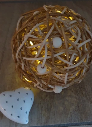 Dekokugel aus Peddigrohr, staat: Nieuw zonder prijskaartje, € 6,00, € 7,00 inclusief Kopersbescherming