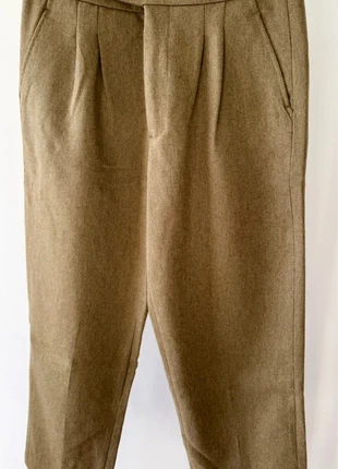 Pantalon Bonfiston – Élégance sartoriale – Laine beige, marque: bonfiston, état: Neuf sans étiquette, taille: M, 50,00 €, 53,20 € Protection acheteurs incluse