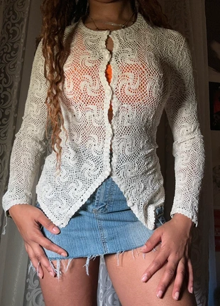 Y2K cardigan 2000s dentelle, marque: Vintage Dressing, état: Très bon état, taille: M / 38 / 10, 5,00 €, 5,95 € Protection acheteurs incluse