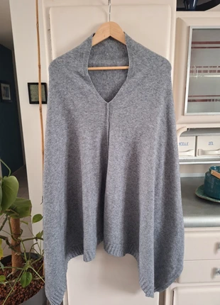Poncho gris très chaud - taille unique, marca: Inconnu, estado: Novo sem etiquetas, tamanho: Tamanho único, €12.00, €13.30 inclui Proteção do Comprador