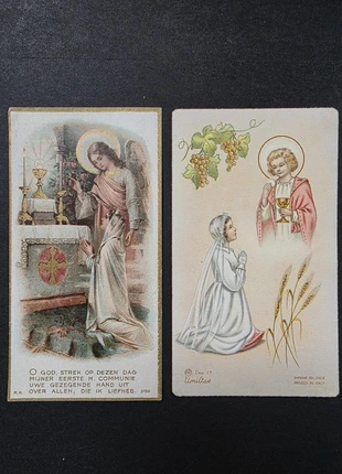 Lot de 2x images pieuses 1958 ref 150016, état: Bon état, 1,00 €, 1,75 € Protection acheteurs incluse