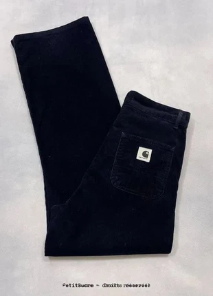 Pantalon Carhartt wip Large Bleu Nuit Wide Legs Velours côtelés Simple Pant Large - S w29 /1783B, brand: Carhartt, condizioni: Ottime, taglia: S / IT 40 / EU 36, €49.00, €52.15 include la Protezione acquisti Pro