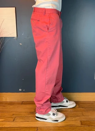 Pantalon chino Ralph Lauren rose baggy vintage y2k avec logo brodé bleu marine, taille 34/32, brand: Ralph Lauren, condizioni: Ottime, taglia: IT 44 | W34, €10.99, €12.24 include la Protezione acquisti Pro