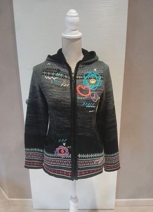 Cardigan gilet veste maille à capuche zippée Banana Moon t. M, merk: Banana Moon, staat: Heel goed, maat: M / 38 / 10, € 15,00, € 16,45 inclusief Kopersbescherming Pro