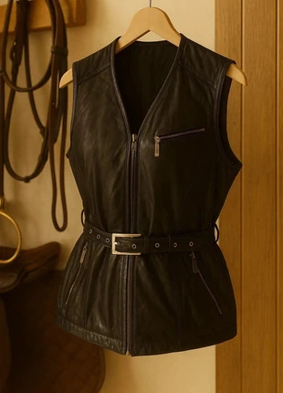 Veste sans manche - faux cuir - taifun - vintage - taille 38 - motard western, brand: Vintage Dressing, condition: Very good, size: M / 38 / 10, €15.00, €16.45 includes Buyer Protection