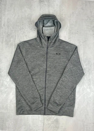 OT21 - Pull, sweat zippé à capuche Oakley Gris logo Noir - Taille S, merk: Oakley, staat: Heel goed, maat: S, € 13,49, € 14,86 inclusief Kopersbescherming