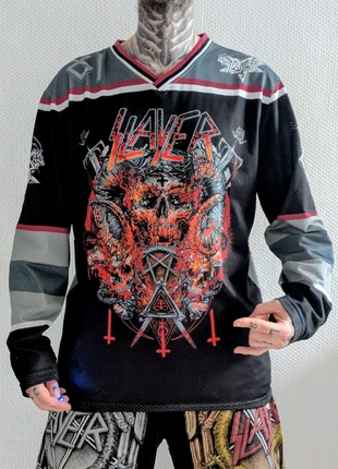 Maillot de hockey sur glace slayer show no Mercy, marque: Slayer, état: Neuf sans étiquette, taille: L, 126,66 €, 133,69 € Protection acheteurs (Pro) incluse