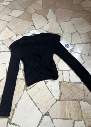 Maglione a coste nero crop, marque: Made In Italy, état: Neuf avec étiquette, taille: S / 36 / 8, 11,00 €, 12,25 € Protection acheteurs incluse