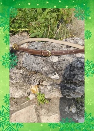 Ceinture fine écailles marron vintage - longueur 95 cm, marque: Vintage Boutique, état: Très bon état, taille: 95 cm, 8,00 €, 9,10 € Protection acheteurs (Pro) incluse