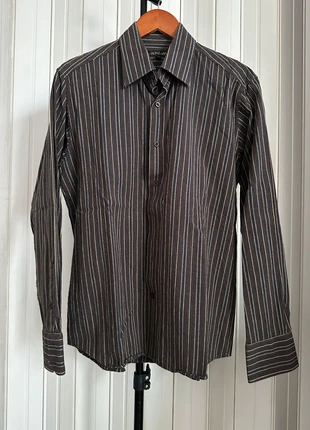 Chemise rayée marron jaune et bleu SPH2MM taille M, brand: SPH2MM, condizioni: Ottime, taglia: M, €5.00, €5.95 include la Protezione acquisti