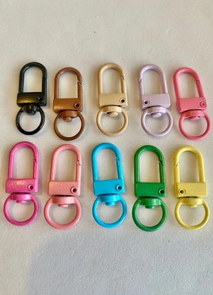 10 x Assorted Coloured Keyring’s 30mm, brand: Craft, condition: New without tags, £2.15, £2.96 includes Buyer Protection Pro