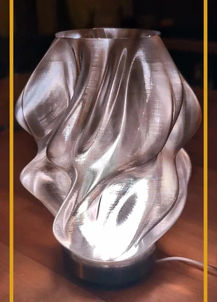 💡 Lampe design – Effet tissu plissé / vase organique - LED multi couleur – déco moderne, marca: Maisons du Monde, estado: Muito bom, €35.00, €37.45 inclui Proteção do Comprador