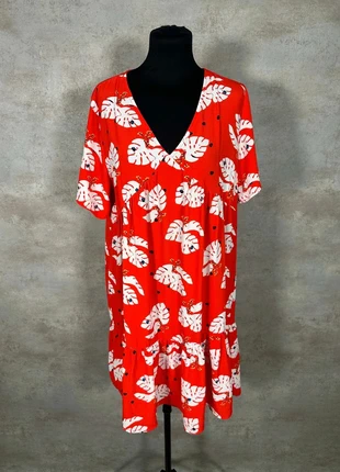 Robe Senes rouge imprimée tropicale taille M/L, marque: Senes, état: Très bon état, taille: M / 38 / 10, 6,00 €, 7,00 € Protection acheteurs (Pro) incluse