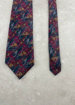 Noeud de Cravate Lanvin Paris 100% Soie Made in France Motif Fleurs Bleu Bordeaux, marque: Lanvin, état: Très bon état, 10,00 €, 11,20 € Protection acheteurs incluse