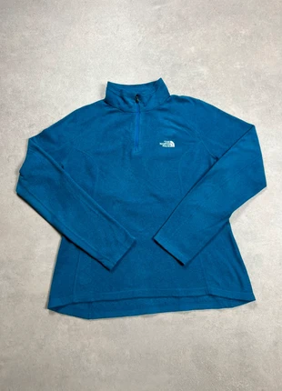 Veste polaire quart zip half zip femme The North Face bleue taille M logo brodé 100% polyester, brand: The North Face, condition: Very good, size: M / 38 / 10, €22.00, €23.80 includes Buyer Protection