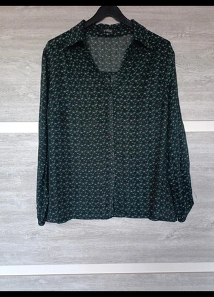 Semi transparante blouse met print lange mouwen - d'Auvry Exclusive - Maat 50 5XL, marque: d'auvry exclusive, état: Très bon état, taille: 5XL / 50 / 22, 7,99 €, 9,09 € Protection acheteurs incluse