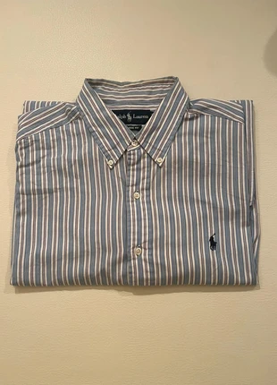 Chemise Ralph Lauren rayé bleu, noir, blanche  homme L – 100% coton manches longues classique, marke: Ralph Lauren, zustand: Sehr gut, größe: L, 29,00 €, 31,15 € beinhaltet Vinted-Käuferschutz Pro