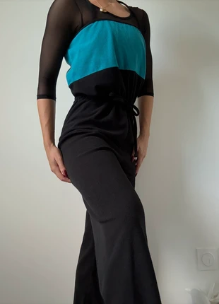 Combinaison de danse pour l'échauffement  sansha bleu noir, marca: Sansha, estado: Muy bueno, tamaño: L / 40 / 12, 25,00 €, 26,95 € Protección al comprador incluida