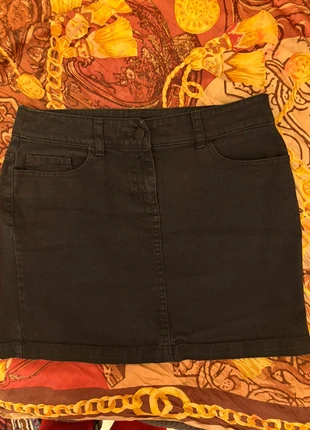 Vintage Y2K Denim black miniskirt moulante, marque: Vintage Dressing, état: Très bon état, taille: S / 36 / 8, 10,00 €, 11,20 € Protection acheteurs incluse