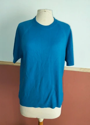 Pull bleu manches courtes Taille 2 (42/44), état: Très bon état, taille: M / 38 / 10, 1,00 €, 1,75 € Protection acheteurs incluse