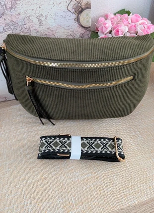 Sac Banane En Velours Côtelé, marque: Cmonbijou, état: Neuf avec étiquette, 10,00 €, 11,20 € Protection acheteurs (Pro) incluse