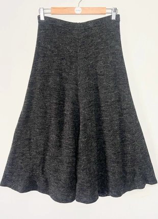 Jupe Midi Vintage T38/40 Laine Gris Anthracite Évasée - Taille Élastique, marca: Vintage, estado: Muy bueno, tamaño: M / 38 / 10, 22,00 €, 23,80 € Protección al comprador Pro incluida