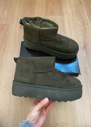 Superbes boots fourrées kaki à plateformes 🥰, brand: Boutique Parisienne, condition: Very good, size: 41, €16.00, €17.50 includes Buyer Protection Pro