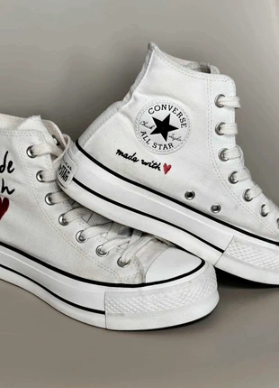 Converse Chuck Taylor All Star Platform Made with love
Taille 38  unisexe très bon état, brand: Converse, condition: Very good, size: 38, €32.00, €34.30 includes Buyer Protection