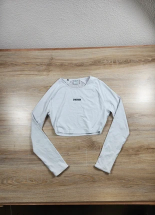 Hauts gymshark femme blanc teeshirt manche longue S, brand: Gymshark, condition: Very good, size: S / 36 / 8, €17.00, €18.55 includes Buyer Protection