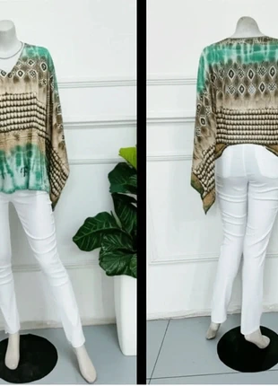 Blusa de mangas asimétricas., marque: Kar Kel, état: Très bon état, taille: L / 40 / 12, 14,00 €, 15,40 € Protection acheteurs incluse