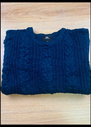 Pull homme torsadé col rond | Marine | Taille M | #PU01S, marque: C&A, état: Très bon état, taille: M, 9,00 €, 10,15 € Protection acheteurs incluse