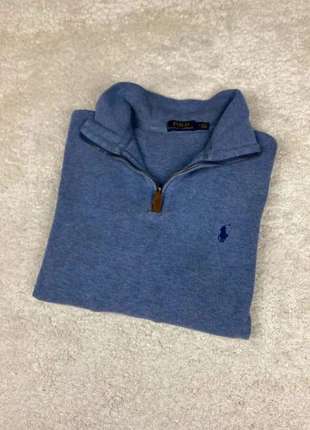 Pull Ralph Lauren 1/4 Zip Col Camionneur Bleu en coton logo bleu marine 2B - M homme, marque: Ralph Lauren, état: Bon état, taille: M, 34,99 €, 37,44 € Protection acheteurs incluse