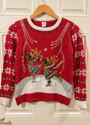 Holiday Time Vintage Kids Embellished Christmas Jumper Age 10-12, brand: Holiday Time, condition: Good, size: 10 years / 140 cm, €20.00, €21.70 includes Buyer Protection