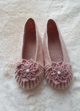 Chaussons ,Ceyizlik patik, marque: Fait Main, état: Neuf avec étiquette, taille: 38, 8,00 €, 9,10 € Protection acheteurs incluse