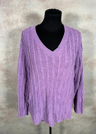 Pull Maille Torsadée Cable Knit Vintage Croft & Barrow violet clair taille XL, marca: Vintage Dressing, estado: Muito bom, tamanho: XL / 42 / 14, €10.00, €11.20 inclui Proteção do Comprador Pro