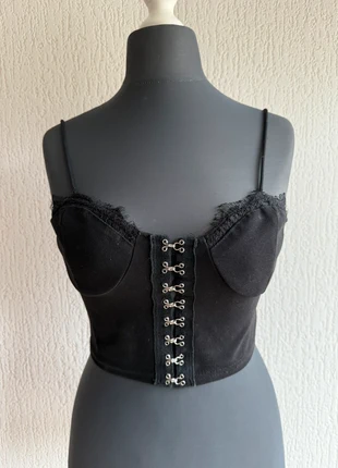 Gothic cropped top misamisa cosplay Alternative fashion, merk: Shein, staat: Heel goed, maat: S / 36 / 8, € 2,00, € 2,80 inclusief Kopersbescherming