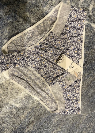 Culotte 50/52 Sans Complexe blc fleurs marine cœur orangé tb qualité polyam élast montantes val 28, merk: Sans Complexe, staat: Nieuw met prijskaartje, maat: 6XL / 52 / 24, € 9,99, € 11,19 inclusief Kopersbescherming