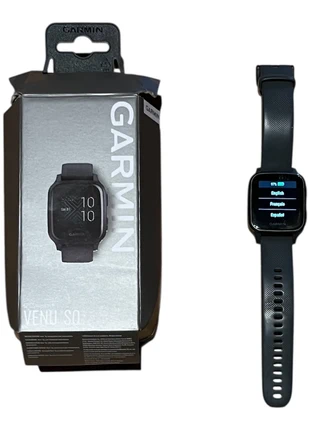 Montre+boîte+chargeur noire Garmin venu SQ très bon état, brand: Garmin, condizioni: Ottime, taglia: Taglia unica, €79.00, €83.65 include la Protezione acquisti