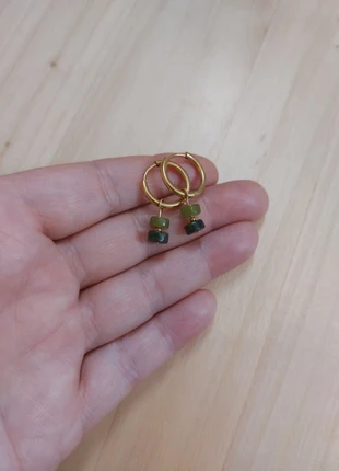 Goudkleurige oorbellen met hangertje, staat: Heel goed, € 4,50, € 5,43 inclusief Kopersbescherming Pro