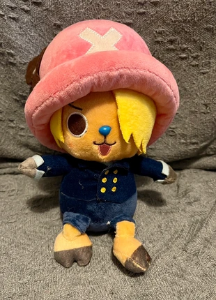 MS03  Japan One Piece Chopper plush toy dressed in a Sanji costume, brand: OnePiece, condition: Very good, size: One size, £7.50, £8.40 includes Buyer Protection