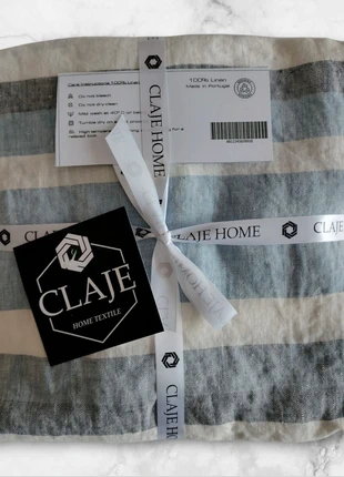 2 taies d'oreiller 50x70 En lin lavé, marca: claje home, estado: Novo com etiquetas, tamanho: 50 x 70 cm, €9.50, €10.68 inclui Proteção do Comprador Pro