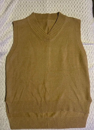 Pull sans manche marron, marque: Shein, état: Neuf sans étiquette, taille: S / 36 / 8, 5,00 €, 5,95 € Protection acheteurs incluse