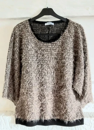 Pull oversize laine chinée T42/44/46 – Col rond La Femme Moderne, marque: La Femme Moderne, état: Très bon état, taille: XL / 42 / 14, 9,50 €, 10,68 € Protection acheteurs incluse