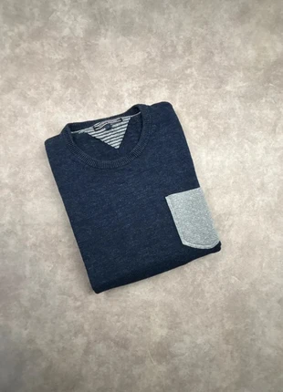 Pull col rond Tommy Hilfiger bleu marine logo brodé - taille L, brand: Tommy Hilfiger, condition: Very good, size: L, €14.90, €16.35 includes Buyer Protection Pro