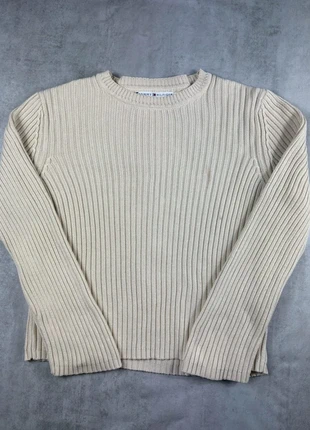 Pull côtelé Tommy Hilfiger – Beige sable – Maille épaisse premium taille L, marque: Tommy Hilfiger, état: Bon état, taille: L / 40 / 12, 5,00 €, 5,95 € Protection acheteurs incluse