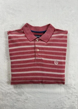 Polo manches courtes à rayures natural stretch Chaps - Taille L Homme - Rouge Blanc, brand: CHAPS, condition: Very good, size: L, €7.00, €8.05 includes Buyer Protection