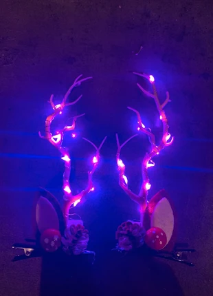 Roze haarclipjes kerst Led, marca: onbekend, estado: Novo sem etiquetas, €5.00, €5.95 inclui Proteção do Comprador