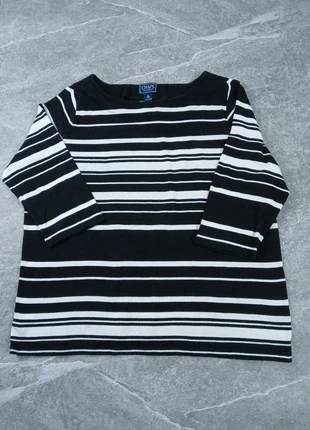 Pull rayé CHAPS Classics – Noir & blanc – Taille L, brand: CHAPS, condition: Very good, size: L / 40 / 12, €15.00, €16.45 includes Buyer Protection Pro